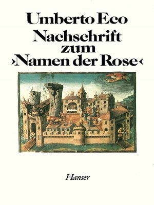 cover image of Nachschrift zum Namen der Rose